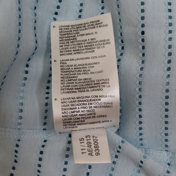 Adidas Womens Small Climacool Perforated Short Sleeve Blue Polo Tennis Shirt Top - Picture 9 of 10